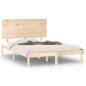 Preview: Massivholzbett ohne Matratze 140x190 cm Kiefernholz