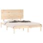 Preview: Massivholzbett ohne Matratze 140x190 cm Kiefernholz