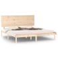 Preview: Massivholzbett ohne Matratze 160x200 cm Kiefernholz