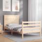 Preview: ARDEBO.de - Massivholzbett mit Kopfteil 90x200 cm