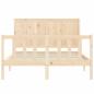 Preview: Massivholzbett ohne Matratze 140x200 cm Kiefernholz