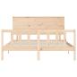 Preview: Massivholzbett ohne Matratze 160x200 cm Kiefernholz