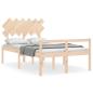Preview: Seniorenbett mit Kopfteil Massivholz