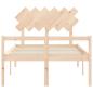 Preview: Seniorenbett mit Kopfteil Massivholz