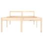 Preview: Seniorenbett 120x190 cm Massivholz Kiefer
