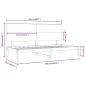 Preview: Tagesbett ohne Matratze 80x200 cm Massivholz Kiefer