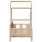 Preview: Tagesbett mit Dach 90x200 cm Massivholz Kiefer