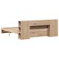 Preview: Massivholzbett mit Regal ohne Matratze 180x200 cm Kiefernholz