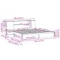 Preview: Massivholzbett mit Regal ohne Matratze 180x200 cm Kiefernholz