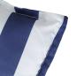 Preview: Stuhlkissen 2 Stk. Blau & Weiß Gestreift 40x40x7 cm Stoff