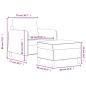 Preview: Sessel mit Hocker Rosa 60 cm Samt