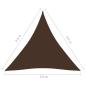 Preview: Sonnensegel Oxford-Gewebe Dreieckig 3,6x3,6x3,6 m Braun
