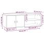 Preview: TV-Schrank 105x34x40 cm Massivholz Kiefer