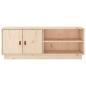 Preview: TV-Schrank 105x34x40 cm Massivholz Kiefer