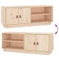 Preview: TV-Schrank 105x34x40 cm Massivholz Kiefer