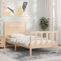 Preview: ARDEBO.de - Massivholzbett ohne Matratze 90x200 Kiefernholz