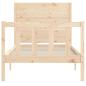 Preview: Massivholzbett ohne Matratze 90x200 Kiefernholz