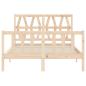 Preview: Massivholzbett ohne Matratze 140x200 cm Kiefernholz