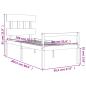 Preview: Seniorenbett mit Kopfteil 90x200 cm Massivholz