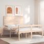 Preview: ARDEBO.de - Seniorenbett mit Kopfteil 140x200 cm Massivholz
