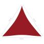 Preview: Sonnensegel Oxford-Gewebe Dreieckig 3,6x3,6x3,6 m Rot
