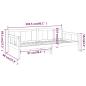 Preview: Tagesbett Massivholz Kiefer 90x200 cm
