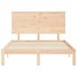 Preview: Massivholzbett ohne Matratze 140x200 cm Kiefernholz