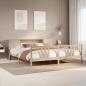 Preview: ARDEBO.de - Massivholzbett mit Regal ohne Matratze 180x200 cm Kiefernholz