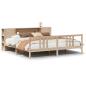 Preview: Massivholzbett mit Regal ohne Matratze 180x200 cm Kiefernholz