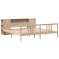 Preview: Massivholzbett mit Regal ohne Matratze 180x200 cm Kiefernholz