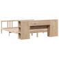Preview: Massivholzbett mit Regal ohne Matratze 180x200 cm Kiefernholz