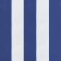 Preview: Stuhlkissen 6 Stk. Blau & Weiß Gestreift 40x40x7 cm Stoff