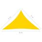 Preview: Sonnensegel Oxford-Gewebe Dreieckig 5x5x6 m Gelb
