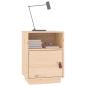 Preview: Nachttisch 40x34x55 cm Massivholz Kiefer