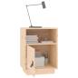 Preview: Nachttisch 40x34x55 cm Massivholz Kiefer