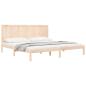 Preview: Massivholzbett ohne Matratze 200x200 cm Kiefer