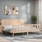 Preview: ARDEBO.de - Massivholzbett ohne Matratze 200x200 cm Kiefer