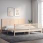 Preview: ARDEBO.de - Massivholzbett mit Kopfteil 200x200 cm