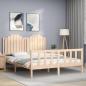 Preview: ARDEBO.de - Massivholzbett ohne Matratze 160x200 cm Kiefernholz