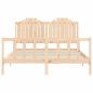 Preview: Massivholzbett ohne Matratze 160x200 cm Kiefernholz