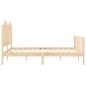 Preview: Massivholzbett ohne Matratze 160x200 cm Kiefernholz
