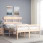 Preview: ARDEBO.de - Seniorenbett mit Kopfteil Massivholz