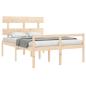 Preview: Seniorenbett mit Kopfteil Massivholz