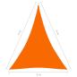 Preview: Sonnensegel Oxford-Gewebe Dreieckig 3x4x4 m Orange