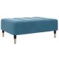Preview: Fußhocker Blau 77x55x31 cm Samt