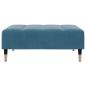 Preview: Fußhocker Blau 77x55x31 cm Samt