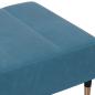Preview: Fußhocker Blau 77x55x31 cm Samt