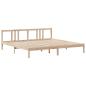 Preview: Massivholzbett mit Regal ohne Matratze 200x200 cm Kiefernholz