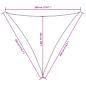 Preview: Sonnensegel Oxford-Gewebe Dreieckig 3x3x3 m Braun