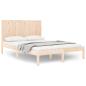 Preview: Massivholzbett ohne Matratze 120x190 cm Kiefernholz